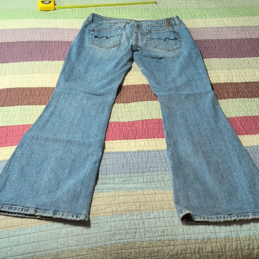 American Rag Light Blue Flare Jeans - Picture 8 of 11